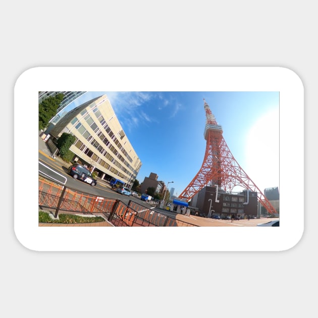 Tokyo Tower Sticker by tokyopaul360
